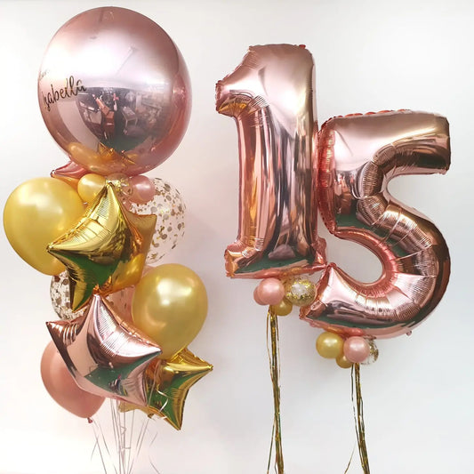 Balloon Kit Rossegold - Parada Obligada