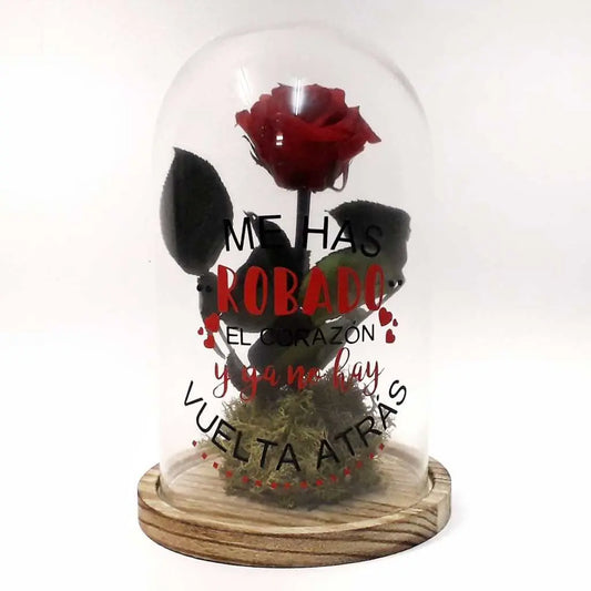 Cúpula con Rosa Me has Robado el Corazón - Parada Obligada
