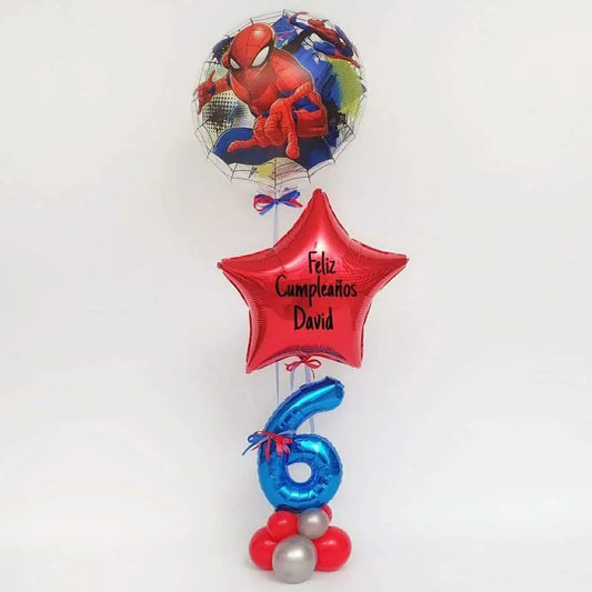 Bouquet de Globos Spiderman Birt - Parada Obligada