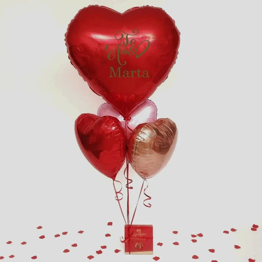 Bouquet de Globos Te Amo - Parada Obligada